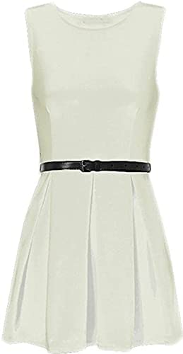 Women's Skater Dress Ladies Plain Franki Flared Dress