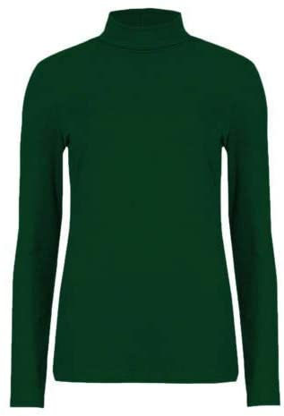 Womens Ladies Polo Roll Neck - Long Sleeve T-shirt Jumper UK Sizes