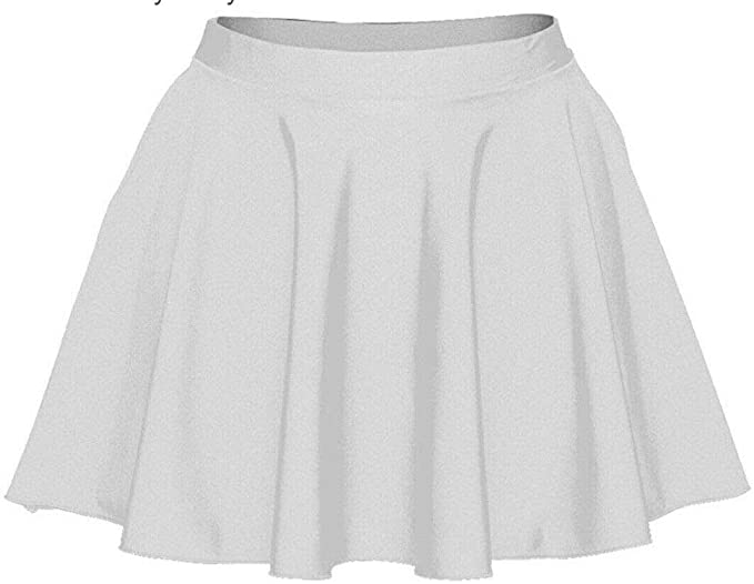 Girls Short Circular Ballet Skirt Costume Shiny Nylon