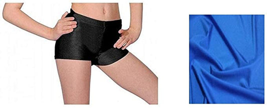Girls Crop Top and Hotpant Corset- Shiny Nylon Short Crop Top Kids Gymnastics Dance Wear