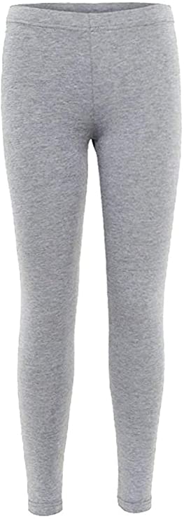 Girls Kids Plain Leggings Kids Children Teen Basic Stretchy Full Length